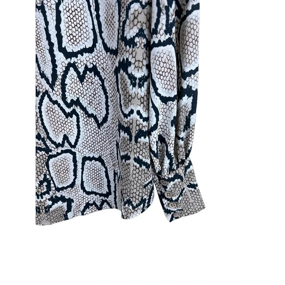 Cabi Serpentine Snakeskin Animal Print Sheer Blouse Women’s XS - Picture 5 of 8